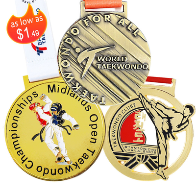Maratón que funciona con el premio de encargo del oro de la aleación 3D del cinc de la medalla del deporte del metal
