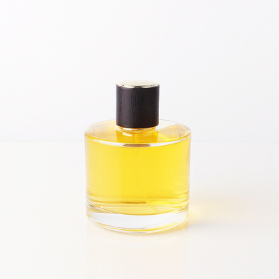 botella de perfume sub del cristal de botellas de perfume de 50ml 100ml del espray de los cosméticos de cristal transparentes cilíndricos de la botella