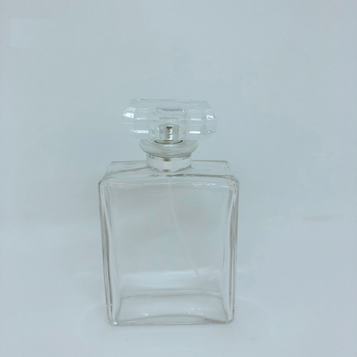 100ml la botella del cristal de botellas de perfume de no. 5, botella vacía, boca de la bayoneta, prensa cuadrada, cosméticos embotella
