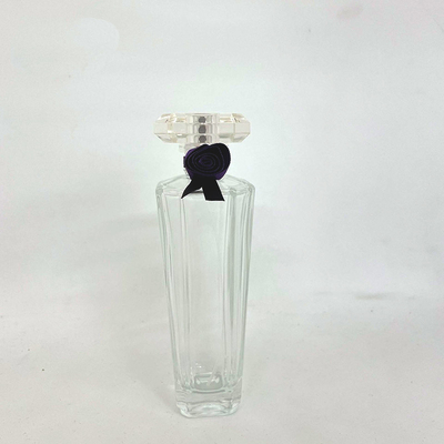 La botella vacía de Rose 100ml de perfume de botellas del cristal de la botella de la bayoneta de medianoche de la prensa perfuma la botella sub superior de empaquetado