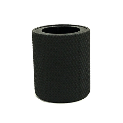 El cilindro clásico del negro de Diamond Cut Surface Zinc Alloy forma el metal Zamac perfuma la cápsula