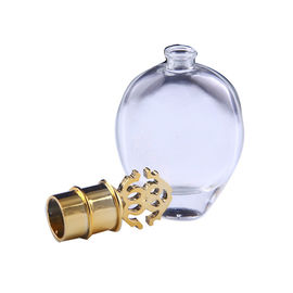 Botella de perfume de encargo del cilindro de la aleación del cinc del metal para las botellas de cristal del perfume