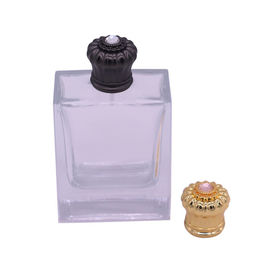 Modifique el metal preferido del casquillo para requisitos particulares del perfume de Zamac del estilo en negro/color oro
