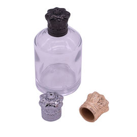 El perfume de encargo de Zamak de la moda capsula la aleación del cinc del diamante para las botellas de perfume del vintage