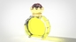 El perfume de encargo de Zamak capsula color oro simple del hockey shinny con graba el logotipo
