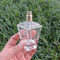 Botella de vidrio de lujo de lujo del perfume del diseño de las aduanas 55ml con el rociador del casquillo de la bomba