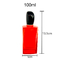 la botella sub del encaprichamiento 100ml de perfume de botellas del cristal del espray rojo exquisito de la botella perfuma la botella vacía de empaquetado