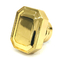 El metal clásico Zamak de la forma del rectángulo del chapado en oro de la aleación del cinc perfuma la cápsula