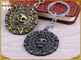 Pequeños anillos personalizados del llavero del metal para la galjanoplastia de cobre amarillo formada cráneo de los regalos de las colecciones