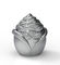 Cubierta de cristal de la botella de perfume de la aleación floral del cinc ISO9001