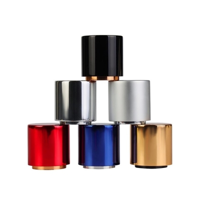 El color plástico de lujo del casquillo del perfume del negro del OEM puede ser modificado para requisitos particulares