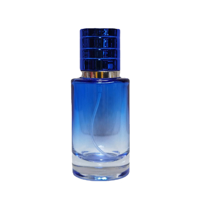 Botella de vidrio de gama alta del perfume del tornillo de perfume de la zona activa 30ML50ML de la botella de la botella redonda recta cilíndrica del espray