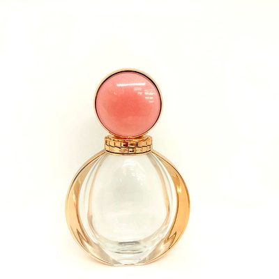 La botella exquisita de 90ml Rose Fragrance Perfume Bottle Glass rocía la botella vacía material del perfume de empaquetado del perfume