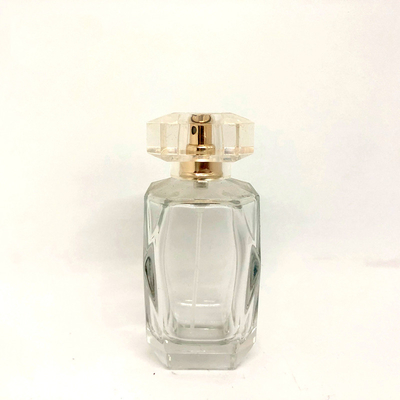 bayoneta transparente exquisita de 75ml Diamond Perfume Bottle Glass Bottle rociar la fábrica de empaquetado del perfume vacío de la botella