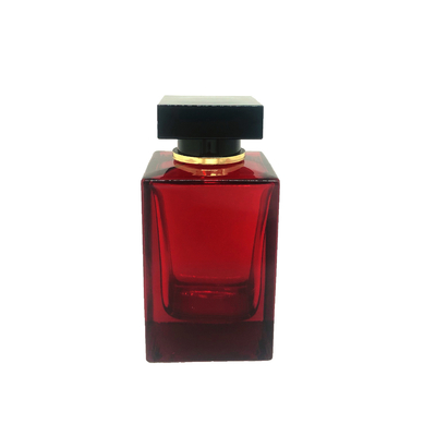 botella de perfume cuadrada elegante 100ml, botella de cristal, espray, submarino que empaqueta, bayoneta, botella vacía