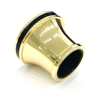 Color oro clásico con las cápsulas negras de perfume del aluminio de Zamak del color