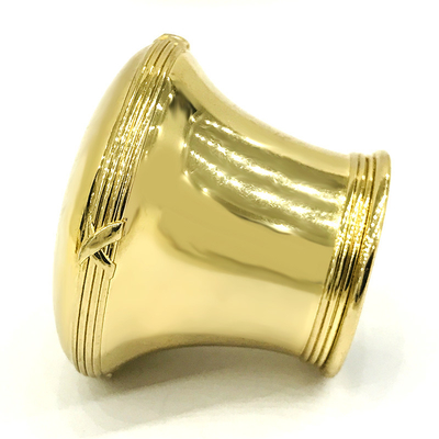 Cápsulas ligeras de encargo de perfume del aluminio de Zamak del color oro