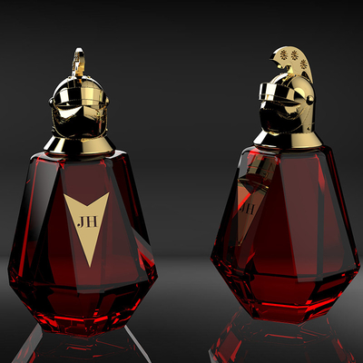 Casquillos del perfume de Zamak de la serigrafía con el moldeado del logotipo en oro/plata/colores modificados para requisitos particulares