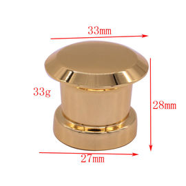 La moda magnética de la cubierta del perfume de los casquillos del perfume de Zamak del metal del oro modifica para requisitos particulares