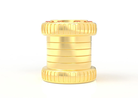 comprar Aleación de lujo del cinc del metal del oro de Zamac el 15Mm del cilindro del estilo de perfume de la cubierta creativa de la botella online manufacture