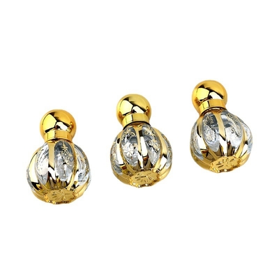 comprar La bola 12ML embotella las botellas separadas del aceite esencial del alto grado que el vidrio portátil del perfume embotella la botella tallada ULTRAVIOLETA de la bola online manufacture