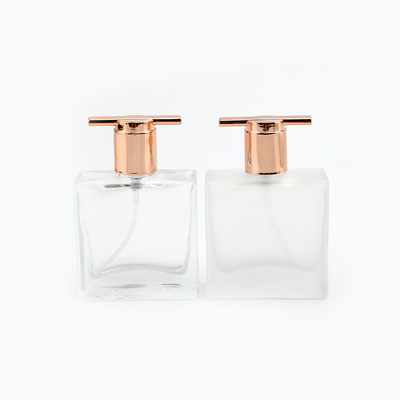 comprar El cuadrado 30ml presionó la botella de cristal de la muestra del Subpackage de los cosméticos de la botella del espray de la tinta de la botella de perfume online manufacture