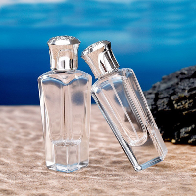 comprar botella de perfume de la bayoneta 50ml 15, parte inferior gruesa, Diamond Shaped, pequeña parte inferior cuadrada, cubierta externa tallada, Bot sub de los cosméticos online manufacture