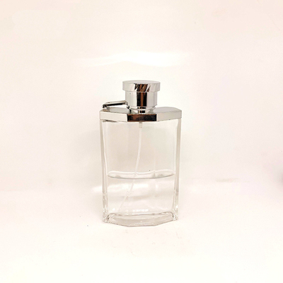 comprar el tipo creativo de la prensa de la botella del cristal de botellas de perfume 100ml rocía los cosméticos vacíos de la botella que empaquetan el equipo online manufacture