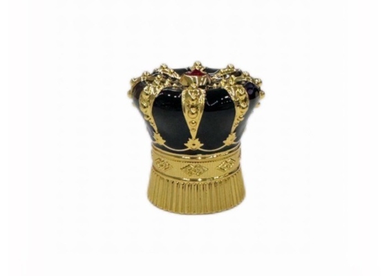 comprar Superficie Brillante Diamante Negro Zamak Perfume Capaz de botellas de perfume de metal online manufacture