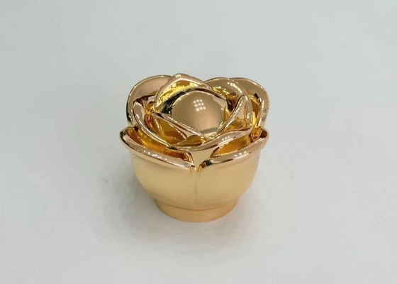 comprar Capas de botellas de perfumes de aleación de zinc en forma de flor Capa de perfumes con logotipo personalizado online manufacture