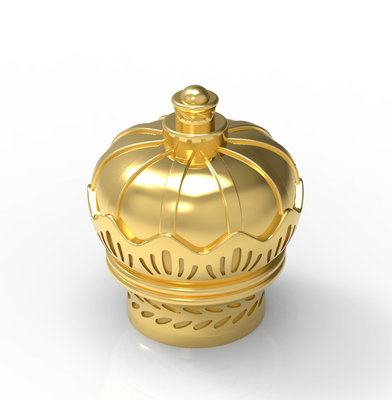 comprar Tapones de perfume Zamak elevados en forma de corona online manufacture