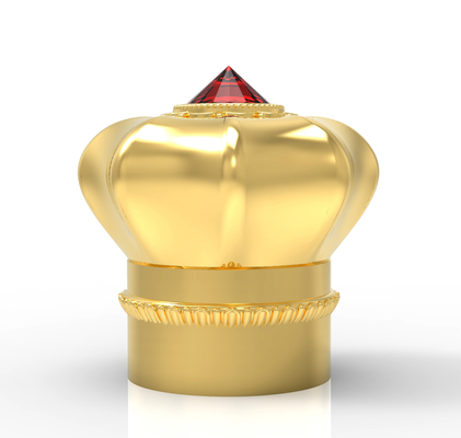 comprar ISO9001 Capa de botella de perfume de aleación de zinc floral de vidrio de fábrica Capa de cubierta de metal Capa de zinc online manufacture