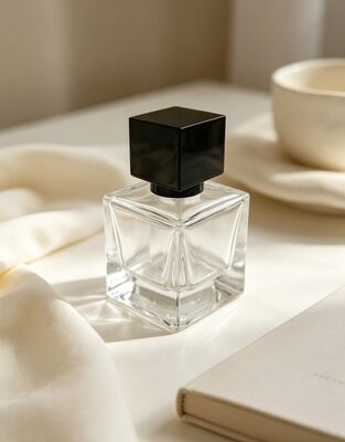 comprar Capa de perfume de aleación de zinc negro mate de primera calidad con diseño cuadrado y resistencia a la corrosión Fabricación en línea