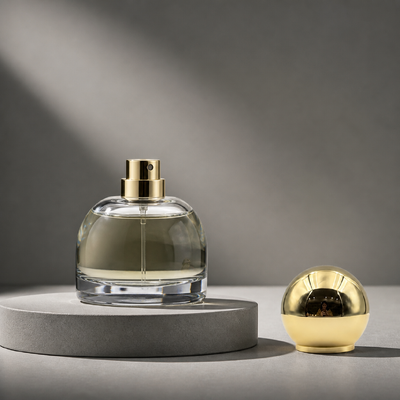 comprar Lujo espejo brillo sólido esfera lisa Zamac Perfume Cap Revestido de oro Plain bola redonda de fragancia tapa de zinc aleación de metal de perfume tapa de botella Logotipo personalizado FEA15 para Dubai Oud Attar botella de perfume Fabricación en línea