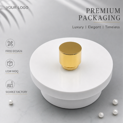 comprar Espejo de lujo de oro de dos niveles cilindro de aleación de zinc cápsula de perfume logotipo personalizado pulida de metal de fragancia botella tapa para diseñador vacío perfume vidrio embalaje cosmético Fabricación en línea