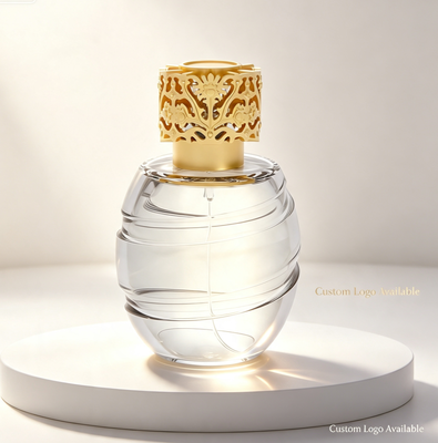 comprar Tapa de perfume de zamac hueca floral de lujo con baño de oro Fabricación en línea