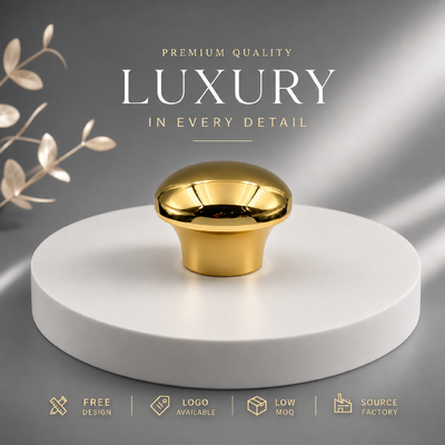 comprar Tapa de perfume de aleación de zinc dorada con espejo de seta suave premium, tapa de metal macizo y pesado de zamac para embalaje de perfume de diseñador minimalista, magnética Fabricación en línea