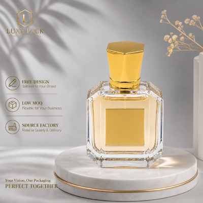 comprar Luxury Hexagonal Zinc Alloy Cap Perfume Oro Brillante Electroplacado Zamac Botella de Fragancia tapa Logotipo personalizado OEM Capa de perfume de metal Fabricación en línea