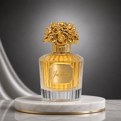 Comprar Tapa de Perfume de Zamac con Flor de Rosa 3D | Tapa de Botella de Fragancia de Aleación de Zinc Chapada en Oro Fabricación en línea