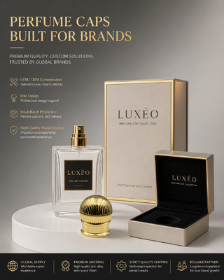 comprar Aleación de zinc Esfera de costillas verticales Cap de perfume Espejo Revestido de oro forma de bola rayada tapa de botella cosmética Logotipo personalizado OEM para botella de perfume de vidrio magnético Fabricación en línea