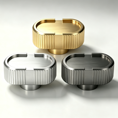 Comprar Tapa de perfume ovalada ranurada cepillada de Zamak, tapa de botella de fragancia de aleación de zinc dorada, plateada o color plomo, cubierta de metal texturizado con logotipo grabado personalizado Fabricación en línea