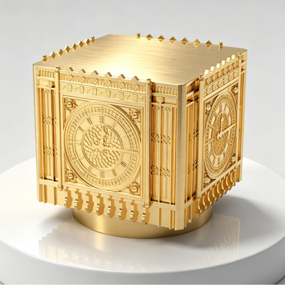 Comprar Tapa de Perfume de Zamac de Torre de Reloj con Relieve 3D Cuadrado de Lujo, Tapa de Botella de Fragancia de Aleación de Zinc Dorado Cepillado, Cubierta de Perfume de Metal Arquitectónico con Logotipo Grabado Personalizado Fabricación en línea