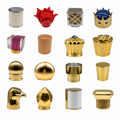Comprar Tapa de perfume de aleación de zinc al por mayor con logotipo personalizado de lujo Zamac para tapa de botella de perfume FEA15 con inserto Tapa de perfume magnética Tapa de perfume personalizada y botella Fabricación en línea
