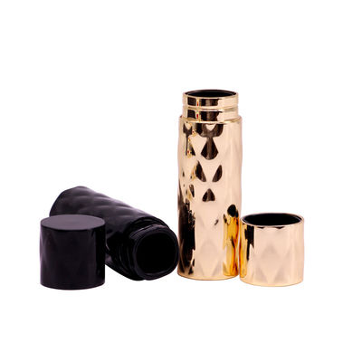 comprar La botella de perfume modificada para requisitos particulares de oro cilíndrica remata para la botella 10ml online manufacture
