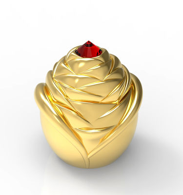 comprar Cubierta de cristal de la botella de perfume de la aleación floral del cinc ISO9001 online manufacture
