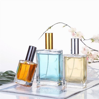 comprar material de cristal de lujo del perfume de 10ml 15ml del aceite de la botella cuadrada plana del espray online manufacture
