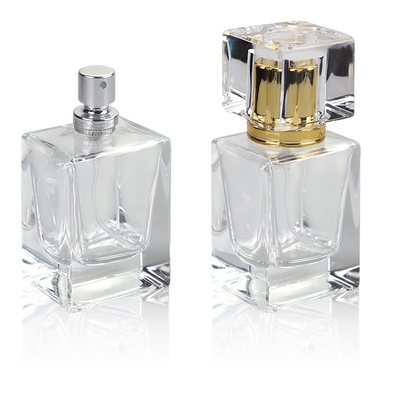 comprar La botella de vidrio única del perfume del rectángulo 30ml heló el lujo transparente online manufacture
