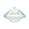 Las botellas de perfume de cristal de alto grado al por mayor 75ml formaron a Crystal White Glass Transparent Perfume que las botellas pueden ser W equipado