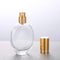 La botella de perfume de la boca del tornillo, vidrio oval, botella vacía, espray, perfume, cosméticos embotella, equipa con inyector, separa las botellas