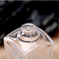 botella de perfume de la bayoneta 50ml 15, parte inferior gruesa, Diamond Shaped, pequeña parte inferior cuadrada, cubierta externa tallada, Bot sub de los cosméticos